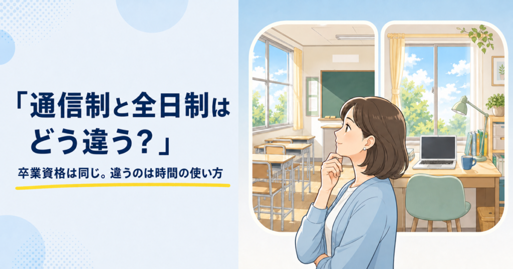 通信制と全日制はどう違う？